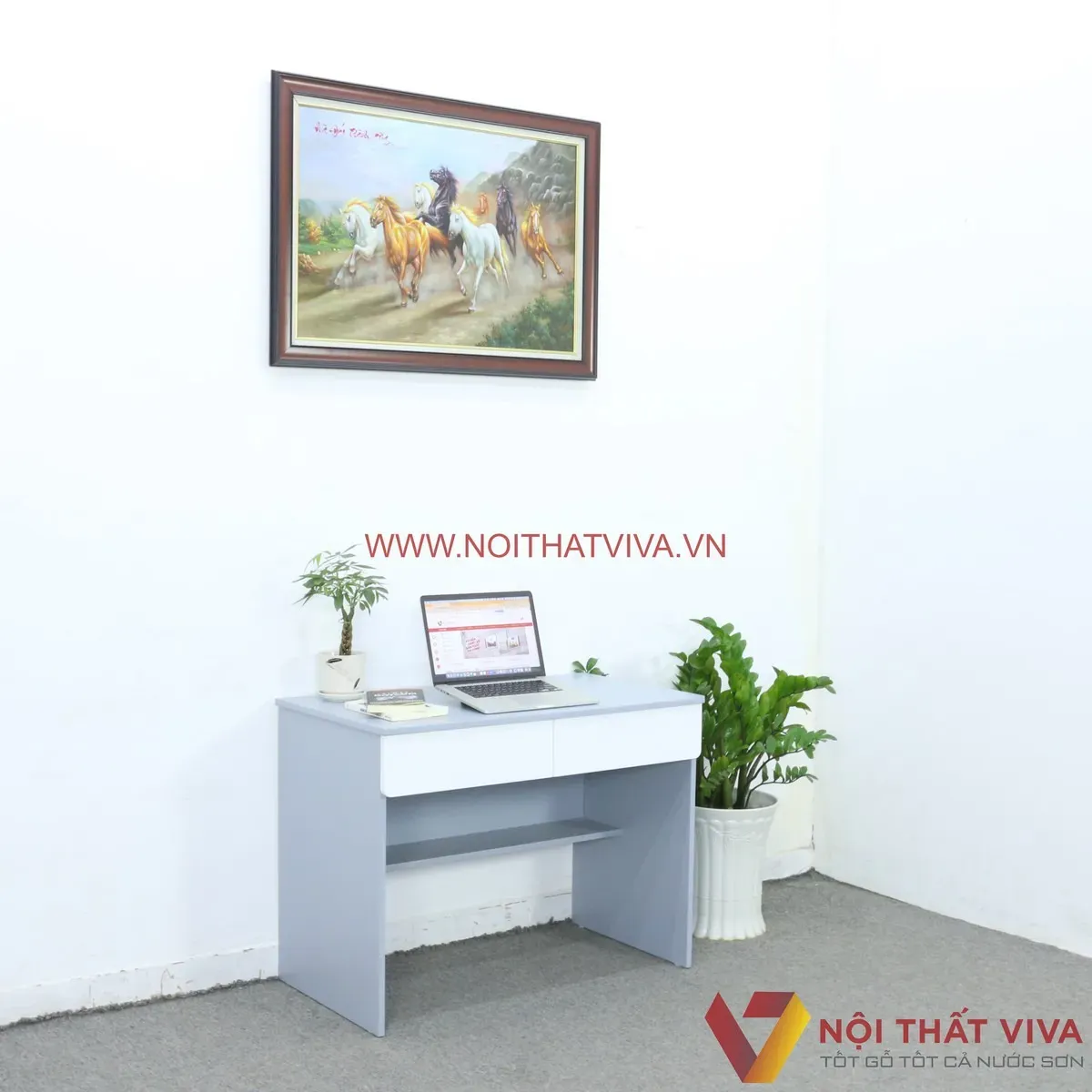 Bàn học gỗ công nghiệp đa dạng kiểu dáng và màu sắc
