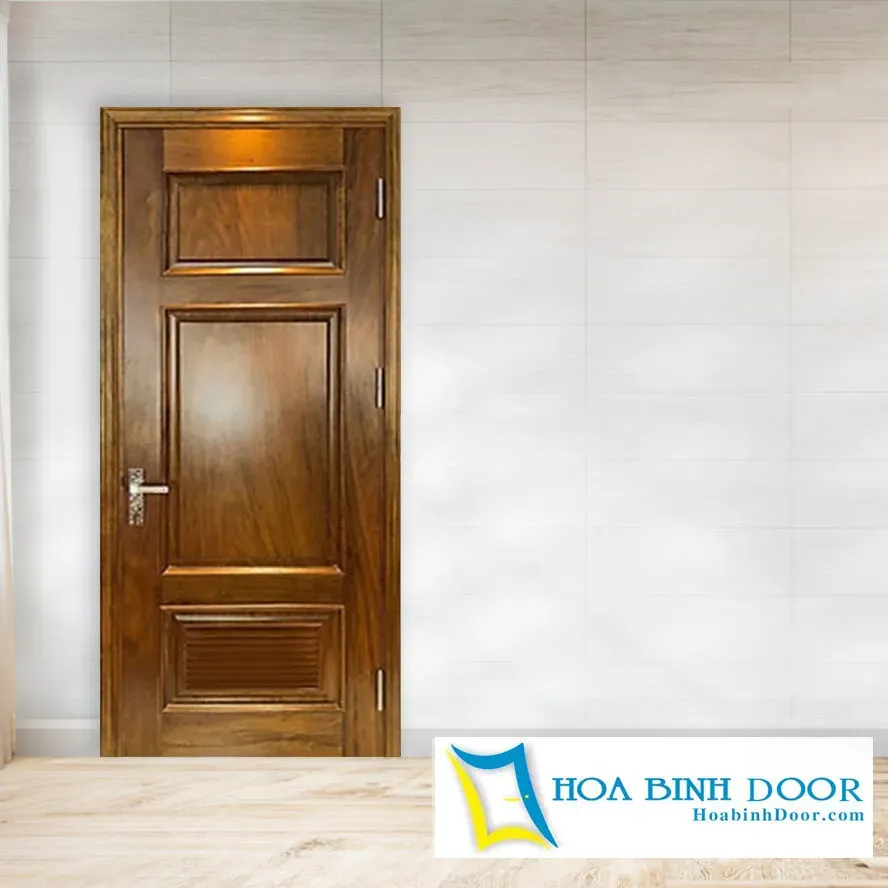Mẫu cửa gỗ tự nhiên Xoan Đào hiện đại