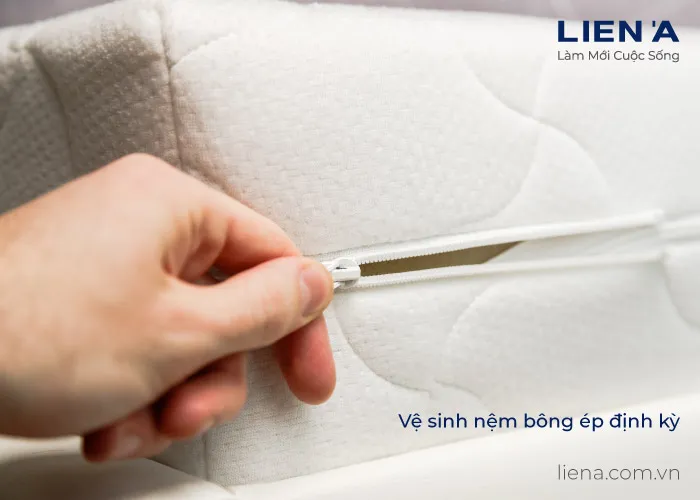 Cách sử dụng và vệ sinh nệm bông ép Liên Á hiệu quả