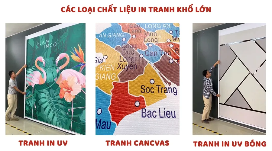 Cuộn vật liệu in tranh dán tường 3D khổ lớn chất lượng cao