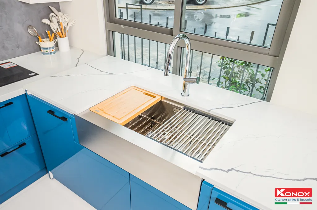 Chậu rửa bát lắp âm Apron Sink