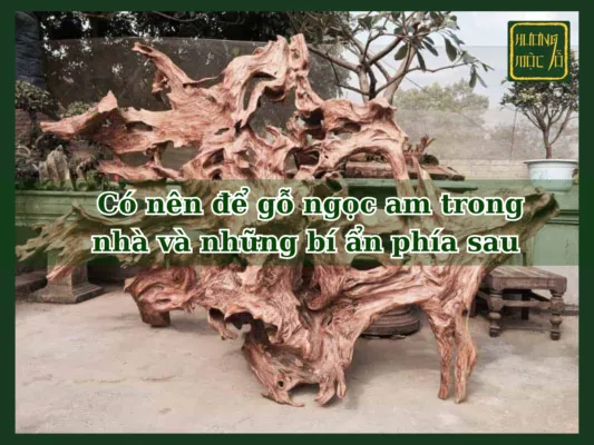 Hình ảnh gỗ ngọc am trưng bày trong nhà, đặt câu hỏi có nên để gỗ ngọc am trong nhà