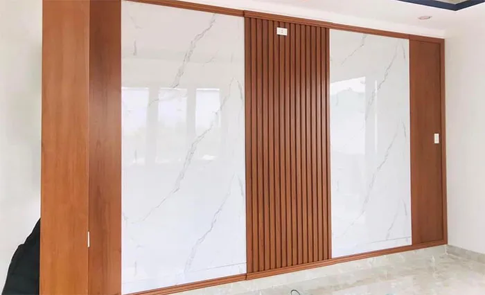 Cân nhắc sử dụng tấm ốp nhựa lam sóng giả gỗ cho không gian nội thất