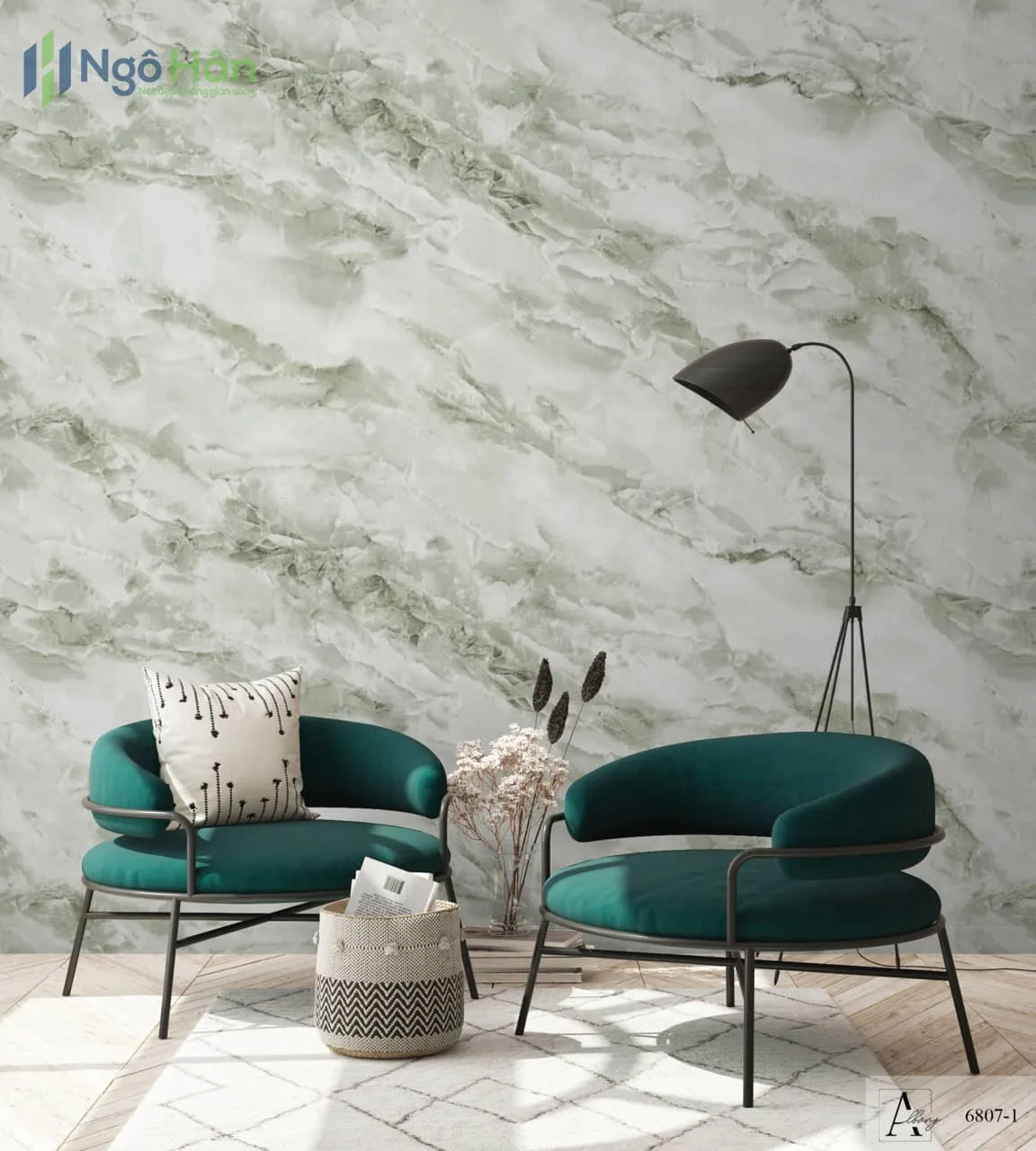 Giấy dán tường giả đá đẹp, chân thực như đá tự nhiên
