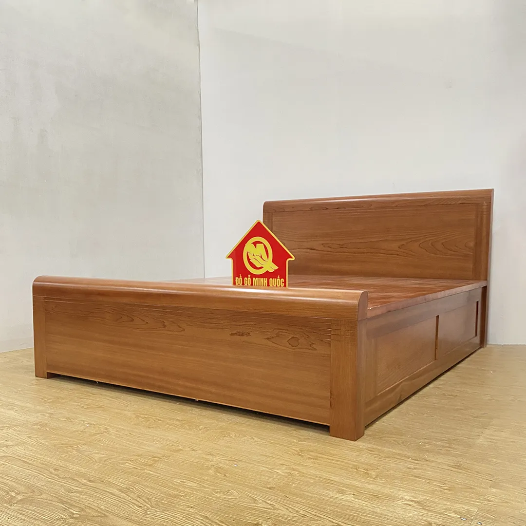 Giường gỗ xoan đào giát phản có ngăn kéo