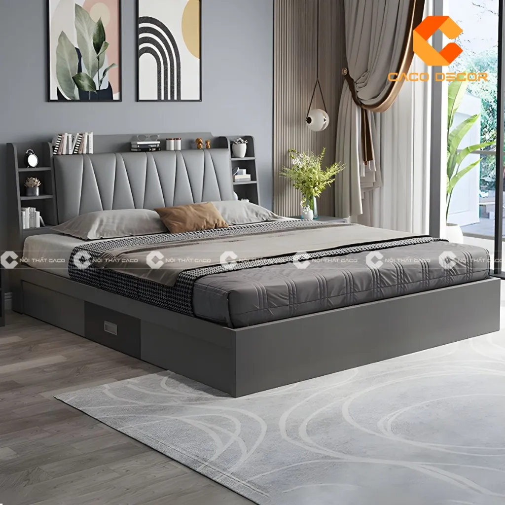 Giường ngủ đơn có hộc chứa đồ đa năng