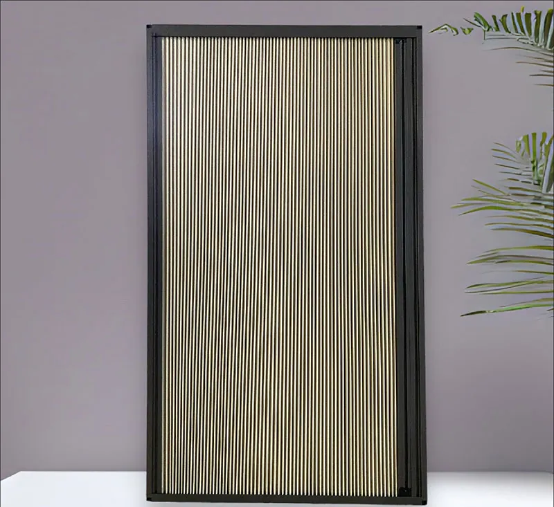 Chi tiết khung nhôm sơn tĩnh điện chắc chắn của vách ngăn tổ ong