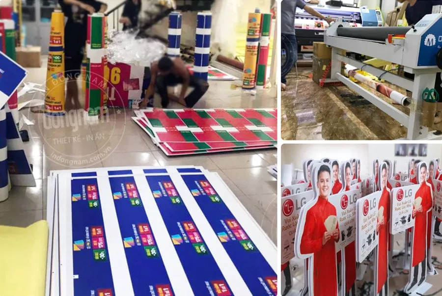 In decal pp quảng cáo bồi fomex lấy ngay tại xưởng