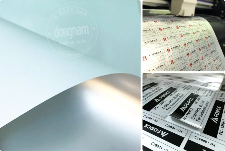Decal thiếc dùng in tem cảnh báo, nhãn thông số dán lên máy móc thiết bị