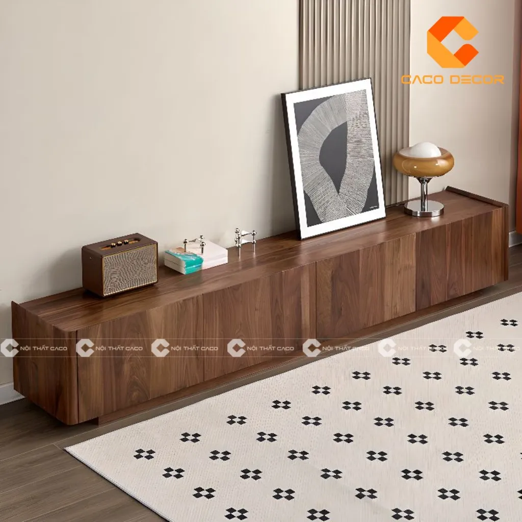 Kệ tivi còn được xem như một vật trang trí, một điểm nhấn