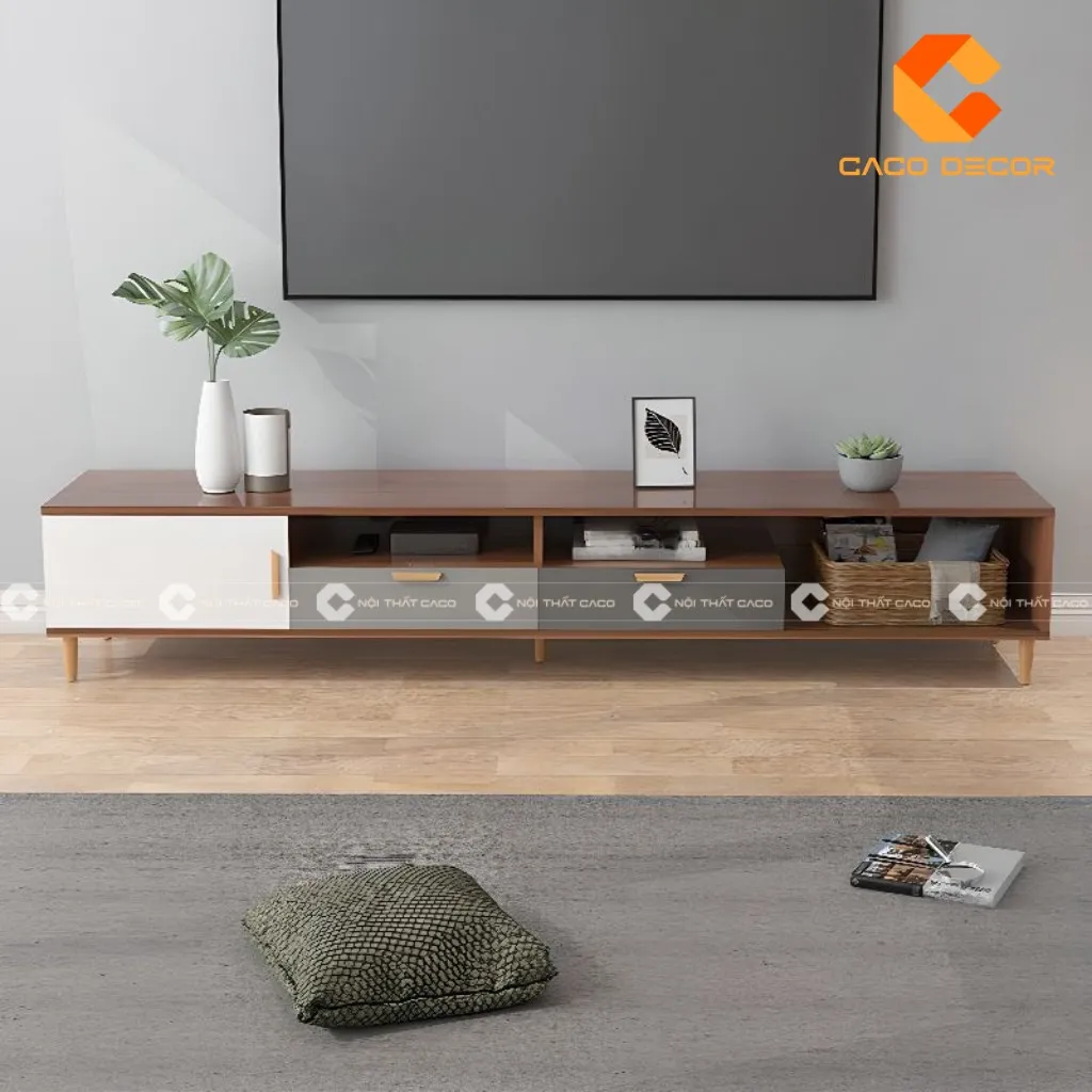 Mẫu kệ tivi phòng khách hiện đại