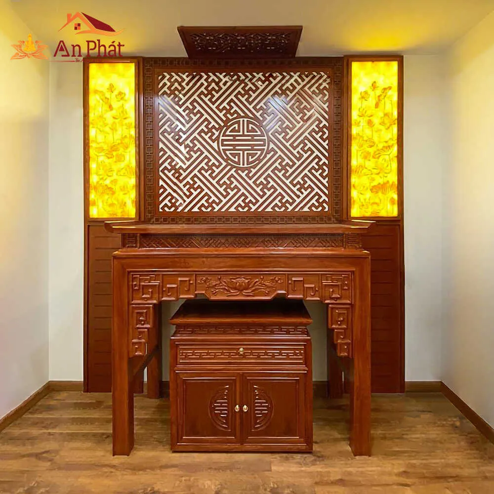 Lựa chọn vách ngăn phòng thờ cần cân nhắc nhiều yếu tố từ thẩm mỹ đến phong thủy
