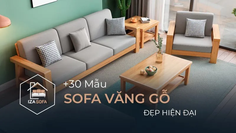 Sofa văng gỗ đẹp hiện đại