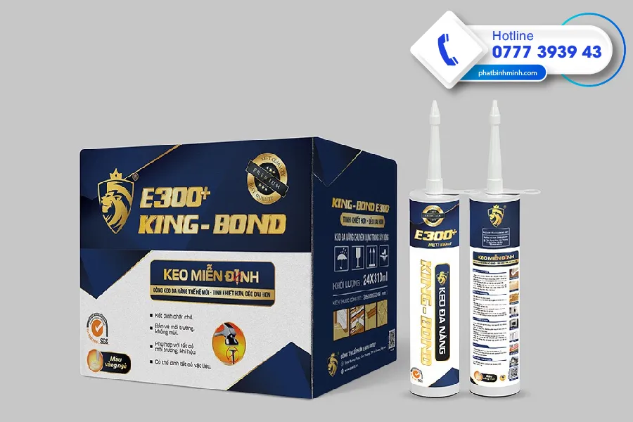 Keo chuyên dụng King Bond dùng để thi công tấm ốp tường