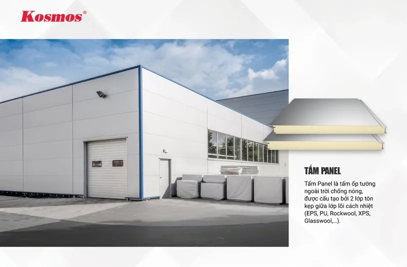 Tấm Panel là tấm ốp tường ngoài trời chống nóng