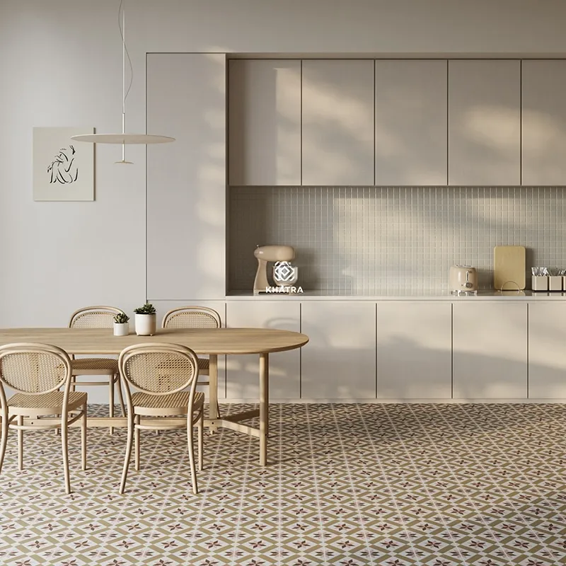 Gạch mosaic ốp tường trang trí khu vực bếp nấu