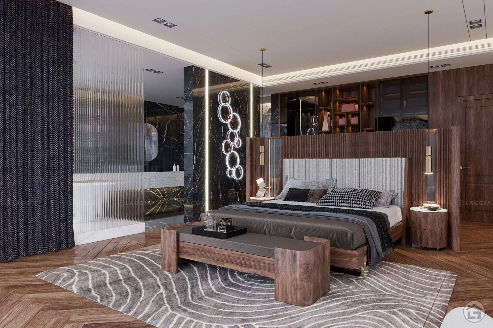 Thiết kế phòng ngủ 16m2 theo phong cách hiện đại, tập trung công năng