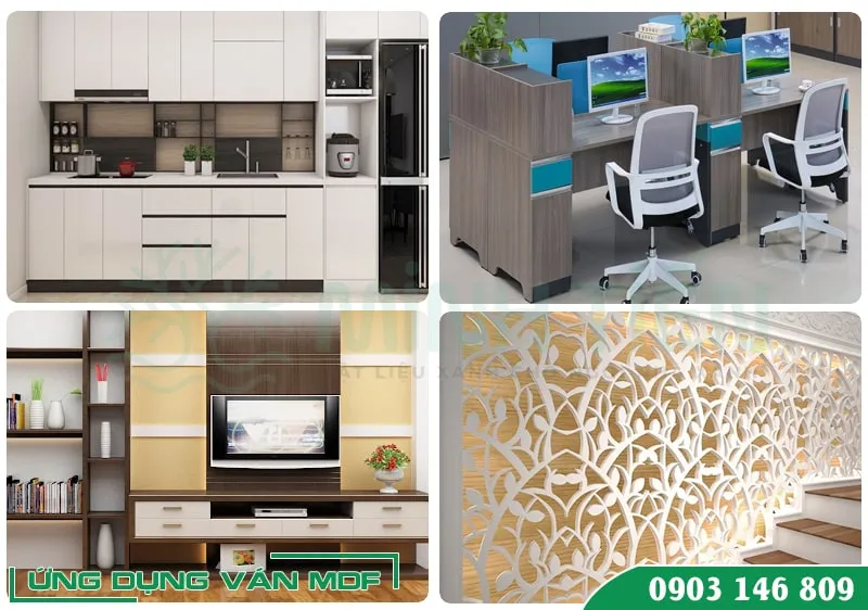 Các ứng dụng phổ biến của ván MDF trong nội thất gia đình
