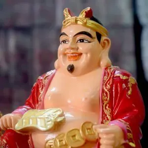 Tượng Thổ Địa phúc hậu, bụng tròn