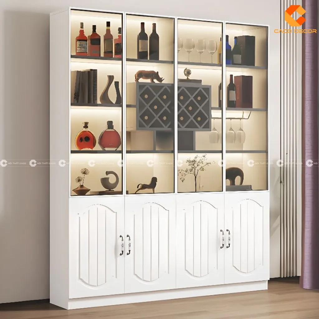 Tủ rượu phong cách tân cổ điển hiện đại