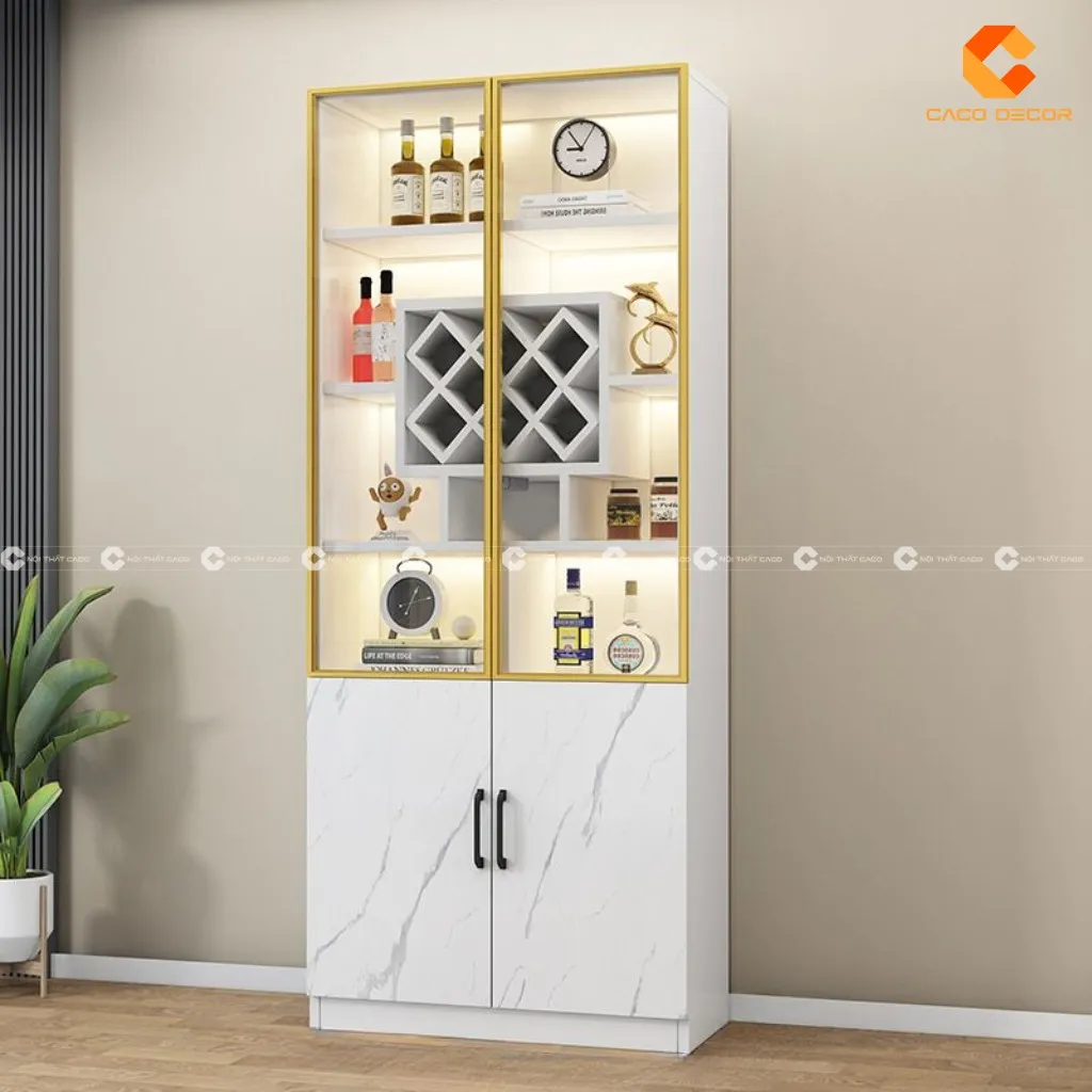 Tủ rượu nhỏ gọn tiết kiệm không gian