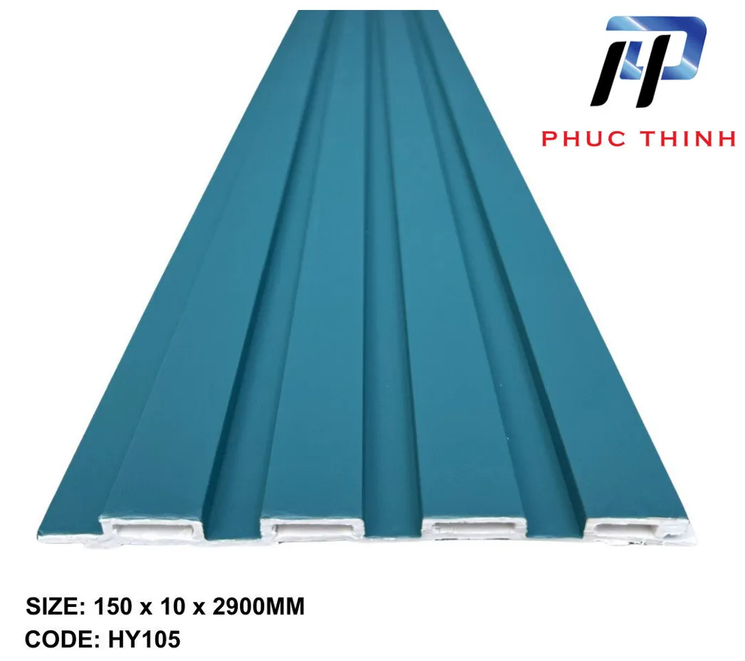 Lam 4 sóng màu xanh ốp tường đẹp