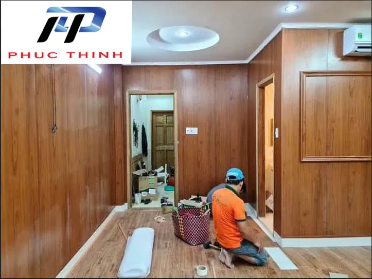 Tấm nhựa nano ốp tường phòng khách