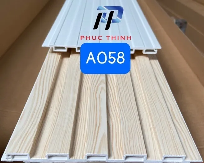 Lam sóng nhựa giả gỗ ốp tường 5 sóng